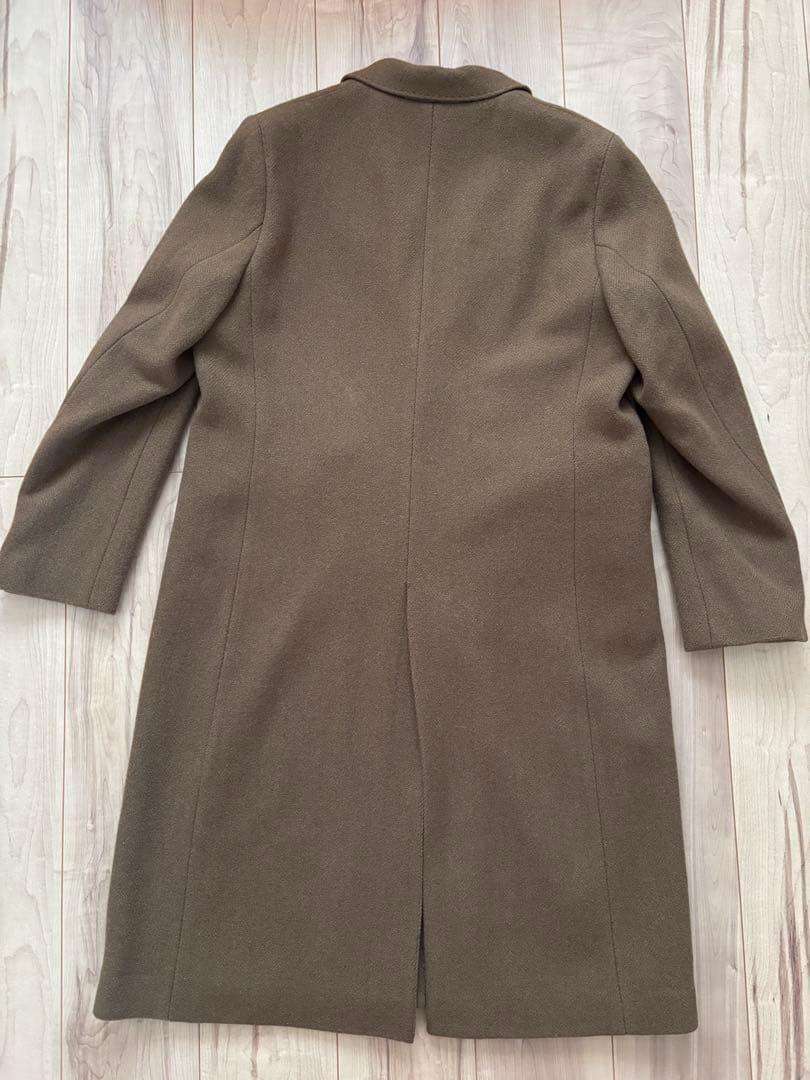 美品 ユニクロ イネス ツイードコート チェスターコート ブラウン XL
