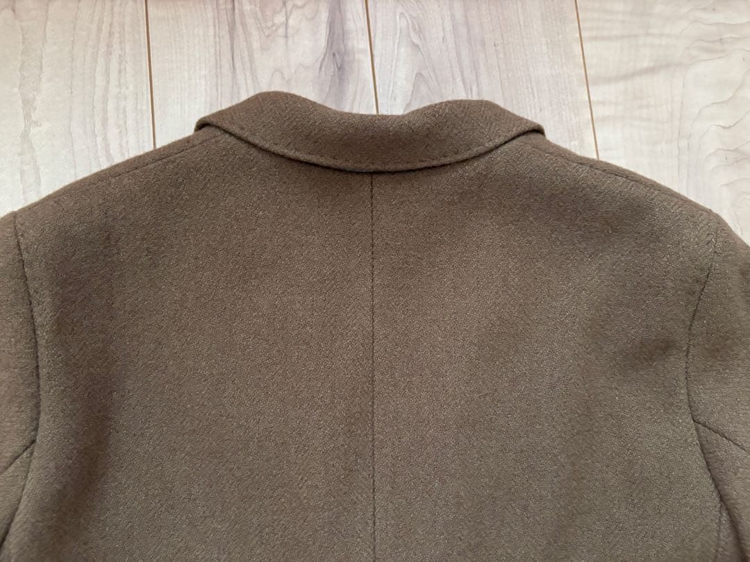 美品 ユニクロ イネス ツイードコート チェスターコート ブラウン XL
