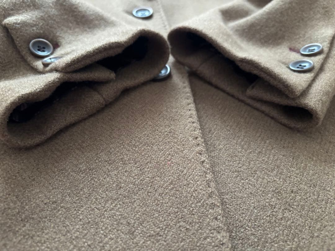 美品 ユニクロ イネス ツイードコート チェスターコート ブラウン XL