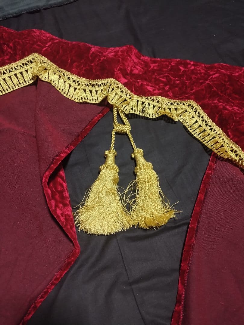 チンチラ レッド 仮眠カーテン センターカーテン 五右衛門カーテン トラック用品