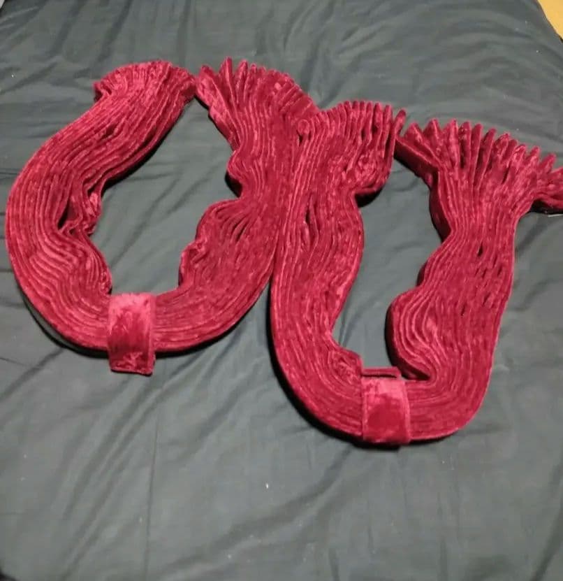 チンチラ レッド 仮眠カーテン センターカーテン 五右衛門カーテン トラック用品