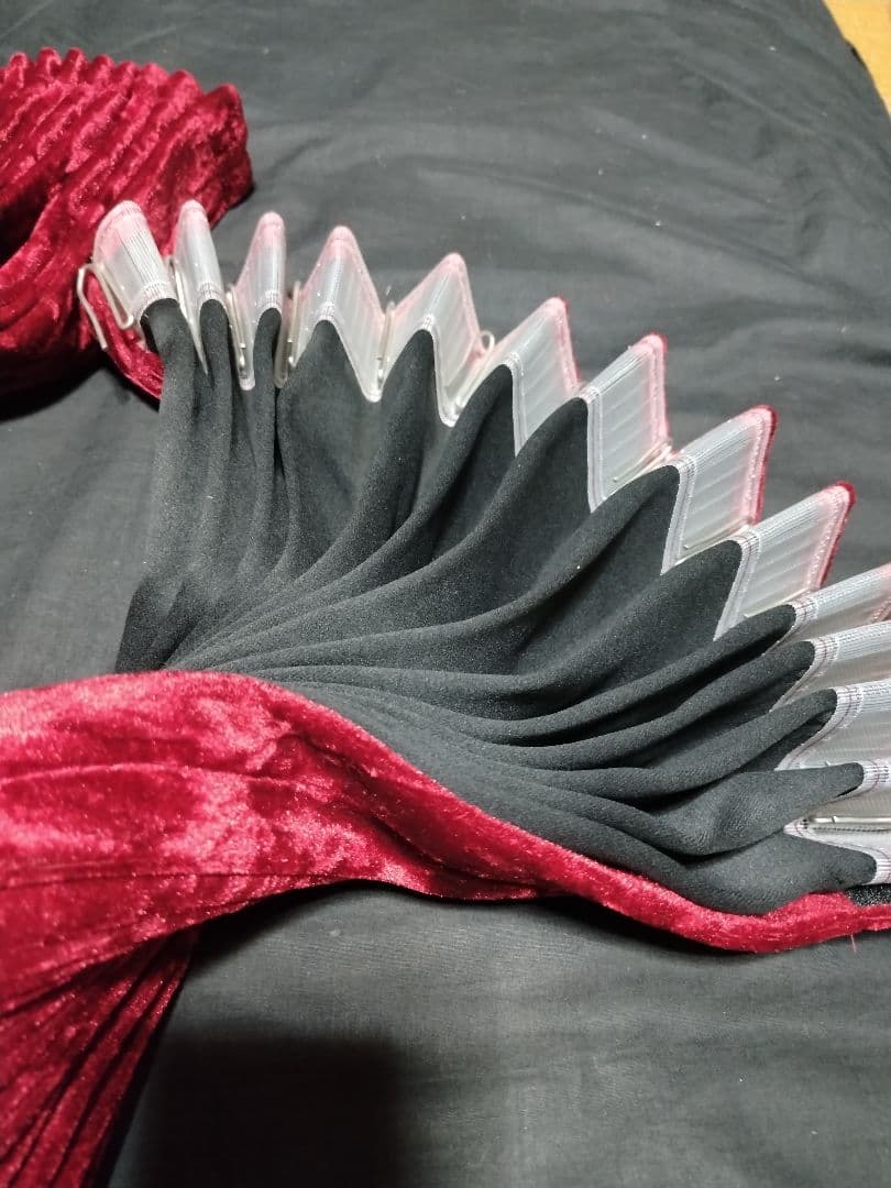 チンチラ レッド 仮眠カーテン センターカーテン 五右衛門カーテン トラック用品