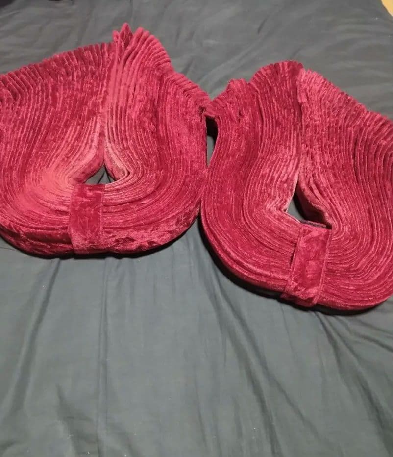 チンチラ レッド 仮眠カーテン センターカーテン 五右衛門カーテン トラック用品