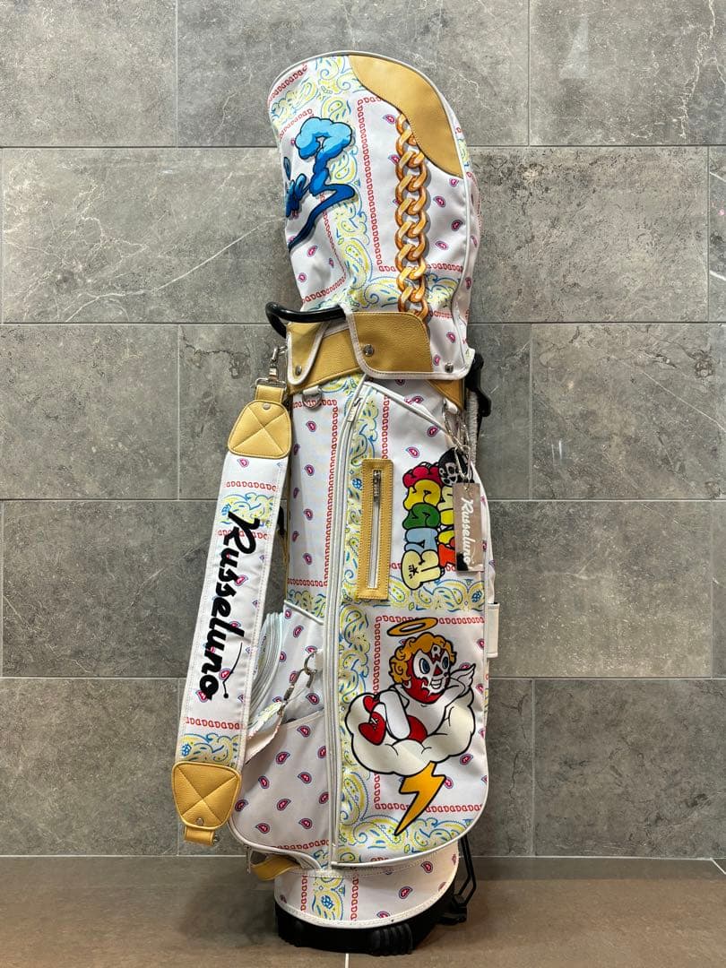 美品ラッセルノ Russeluno キャディバッグ ゴルフバッグ アクセサリー