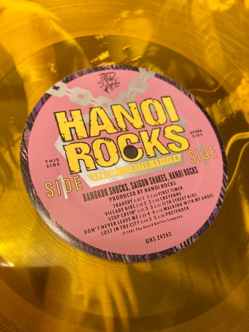 Hanoi Rocks レコード　3枚