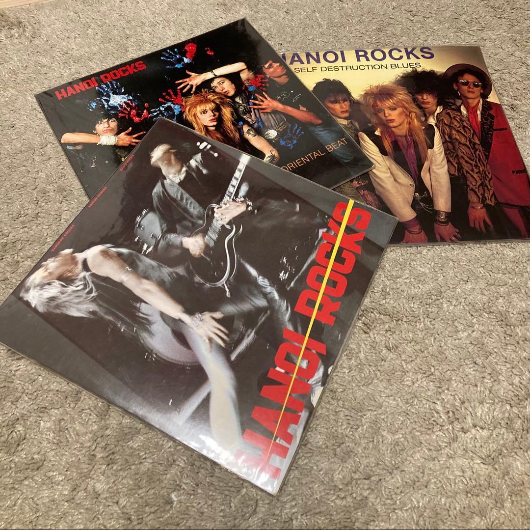 Hanoi Rocks レコード　3枚