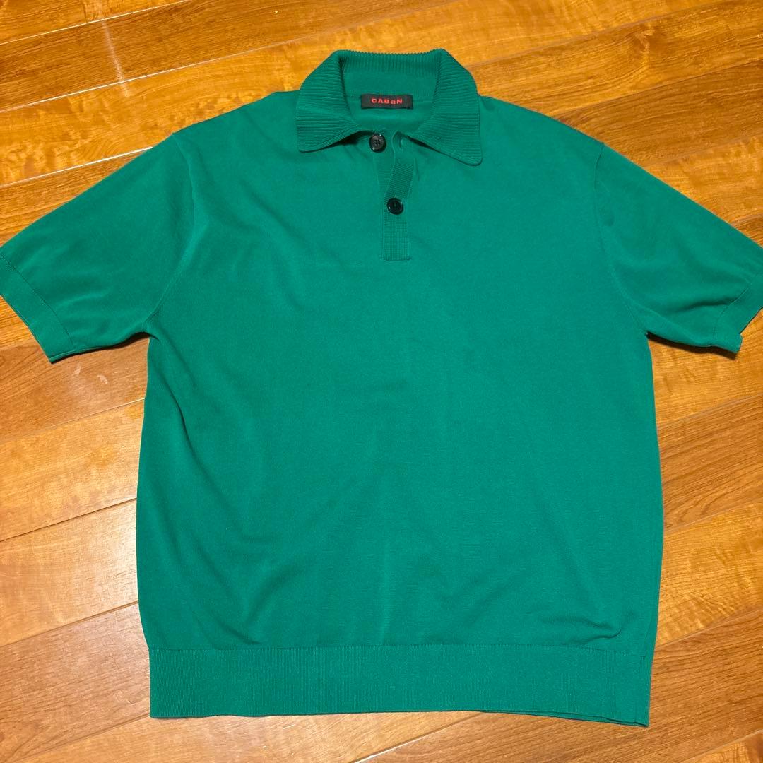 CABAN キャバン　緑色 ポロシャツ トップス　Lサイズ　ほぼ未使用