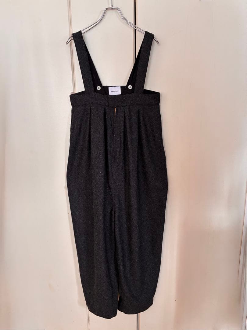 【美品】ソラモナポッシェ ウールタックオーバーオール サロペット オールインワン