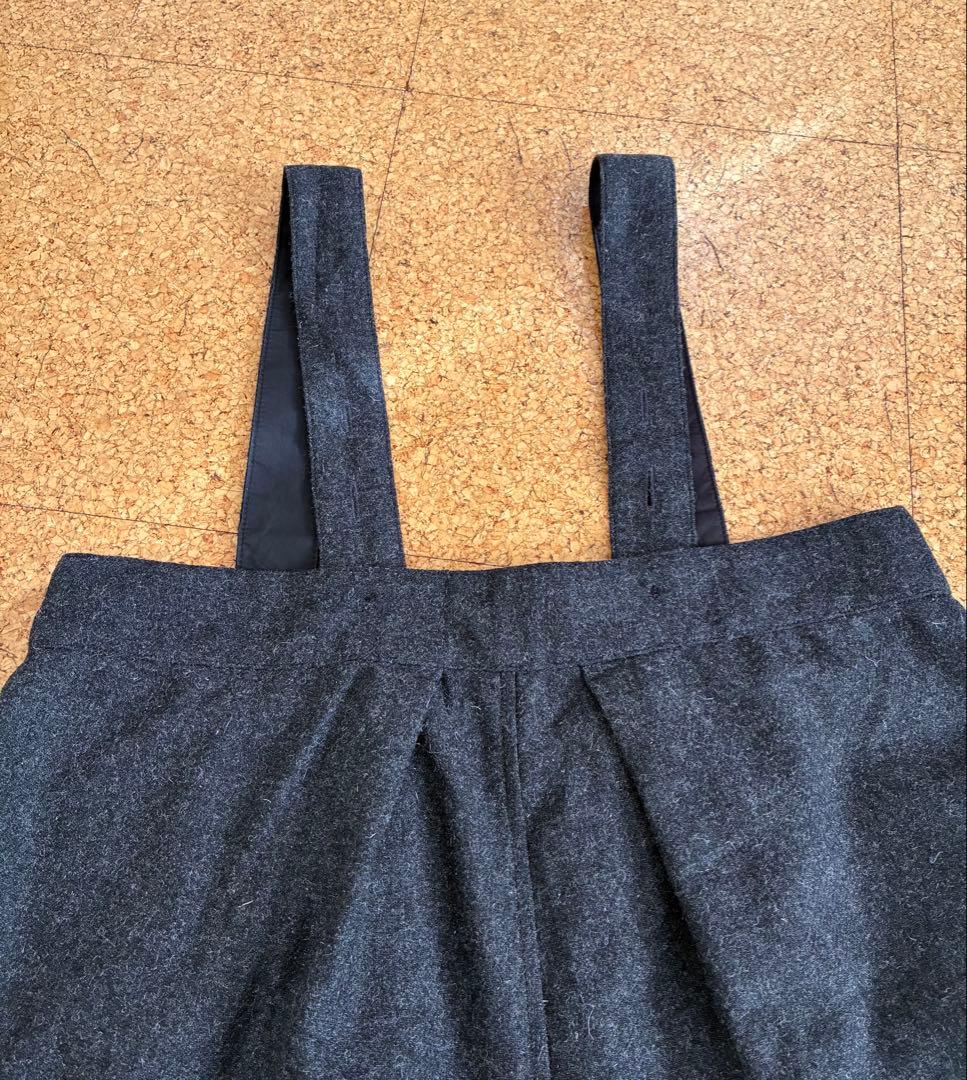 【美品】ソラモナポッシェ ウールタックオーバーオール サロペット オールインワン