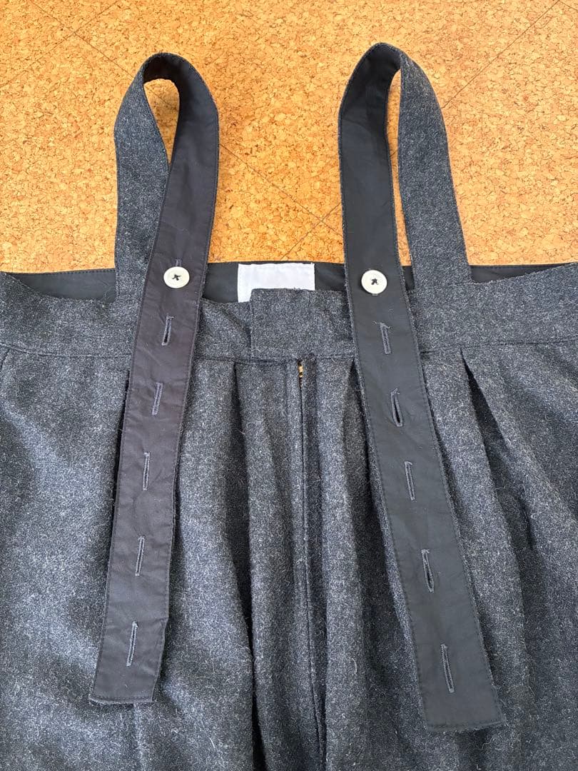 【美品】ソラモナポッシェ ウールタックオーバーオール サロペット オールインワン