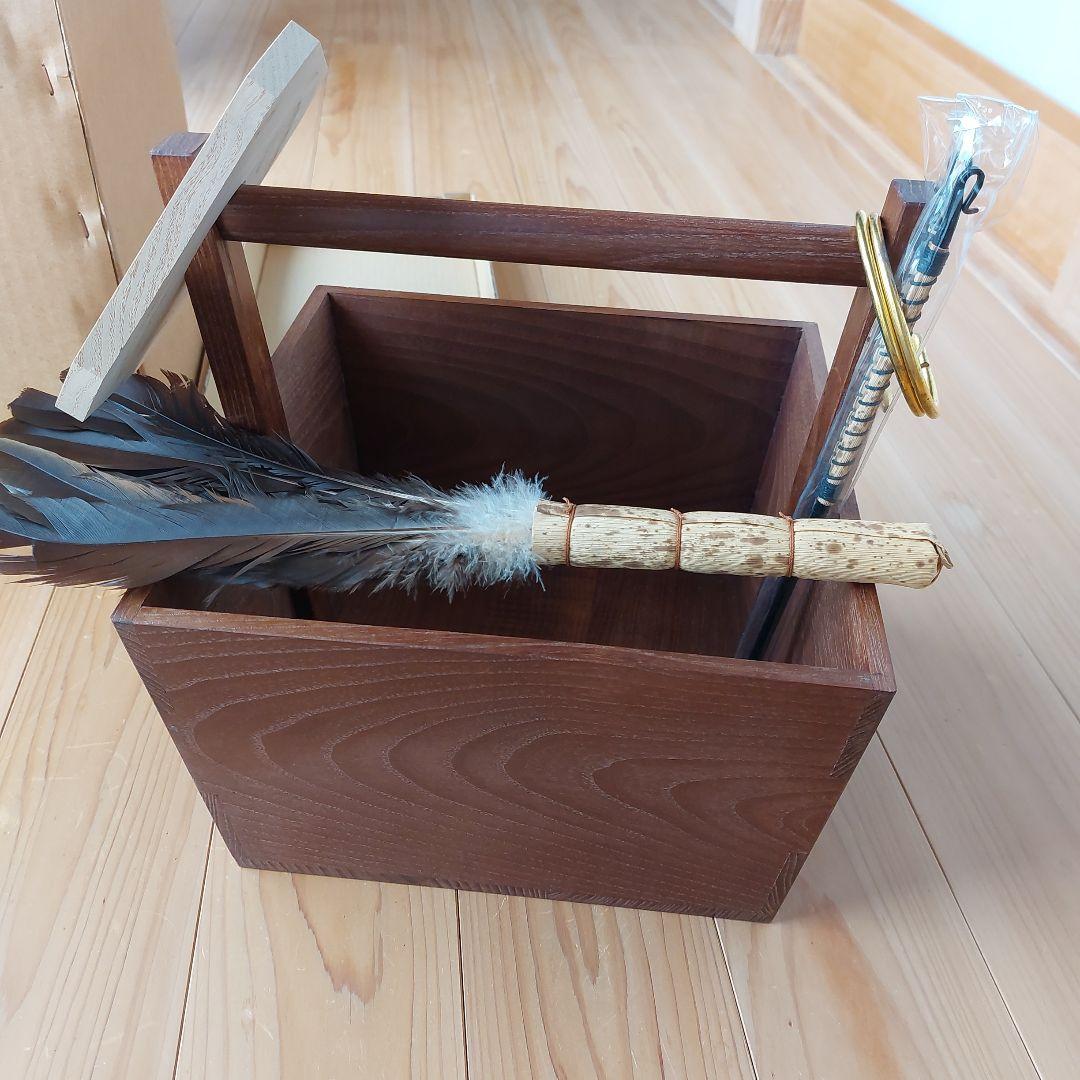 茶道具　箱炭斗セット