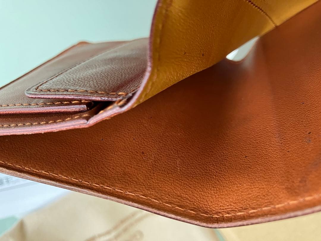 GANZO ガンゾ　コードバン　ミニ財布　ネイビー　二つ折り財布