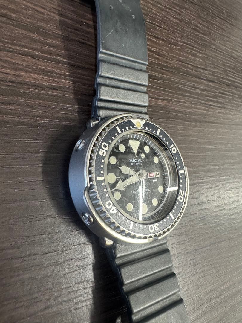 SEIKO ツナ缶 ダイバー クォーツ 不動品 300m プロフェッショナル