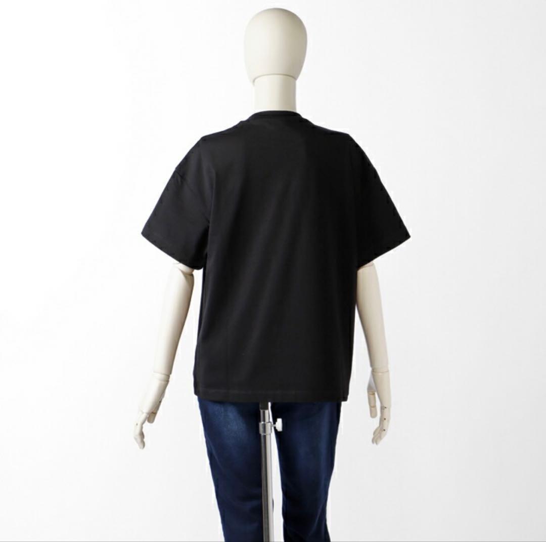 【大人もOK】FENDI キッズTシャツ ブラック ブランド ロゴ 正規品