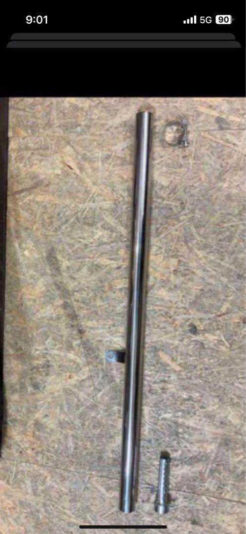 nico、sr400 ストレートマフラー　ステンレス製　磨き400番