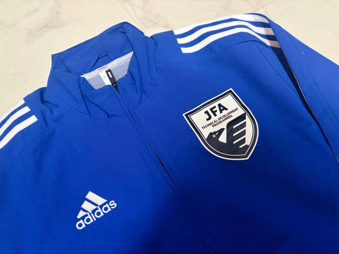 社*テ様 【JFA支給】adidas JFA ウインドブレーカー　青　Ｌサイズ
