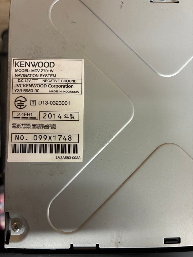KENWOOD MDV-Z701W カーナビ