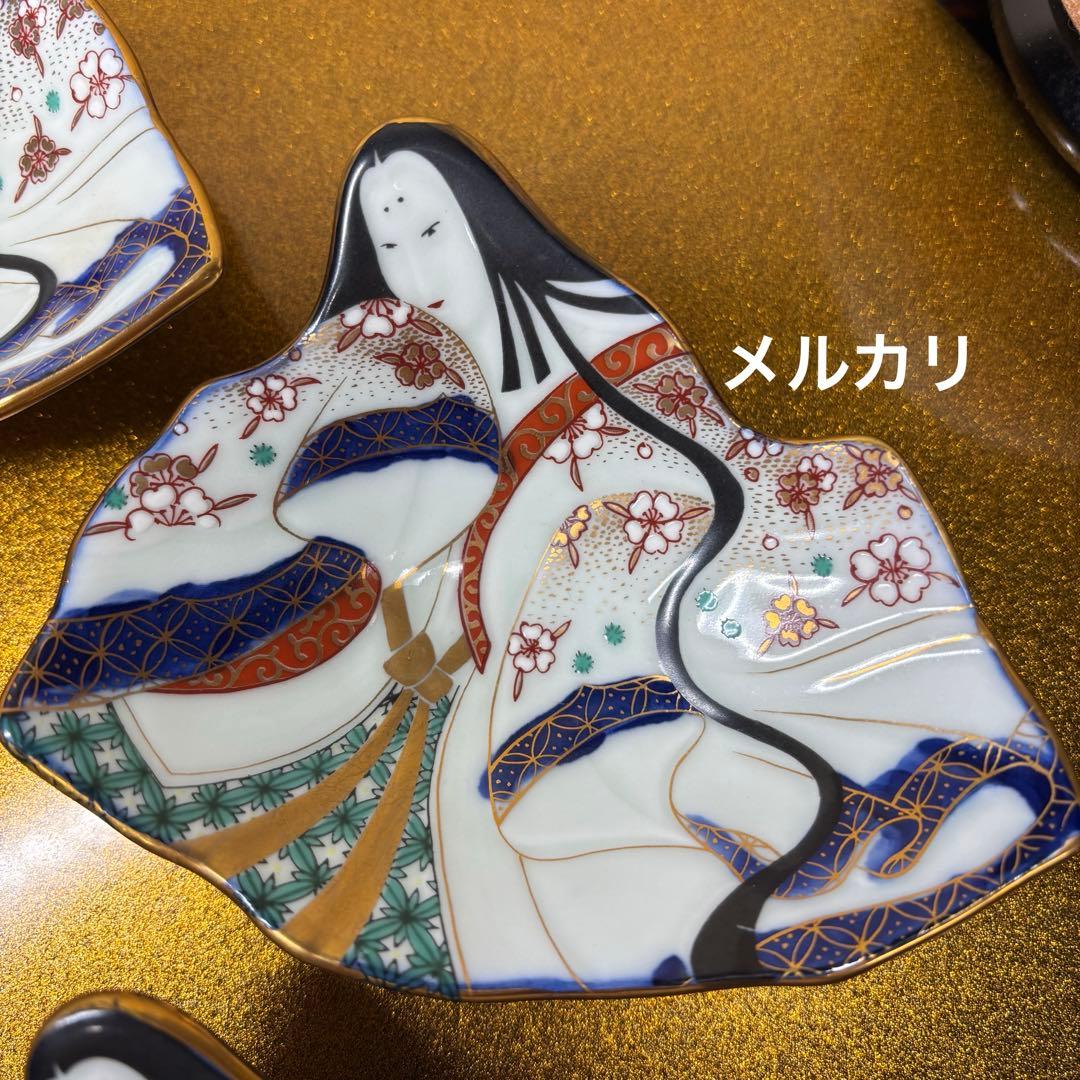 賞美堂　其泉　姫皿　『お姫さま』　絵皿　小皿　5枚　1セット　ひなまつり