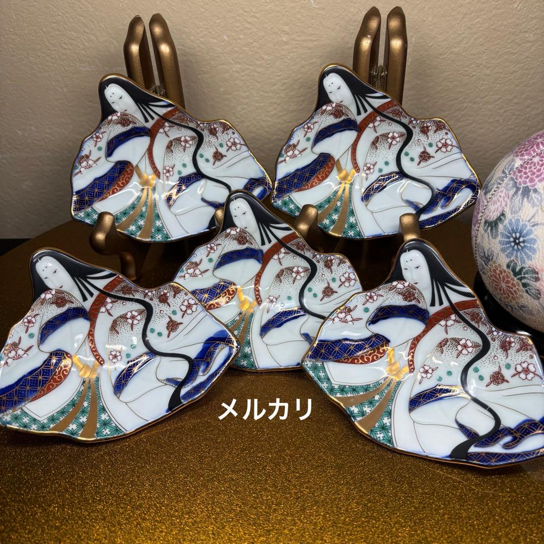 賞美堂　其泉　姫皿　『お姫さま』　絵皿　小皿　5枚　1セット　ひなまつり