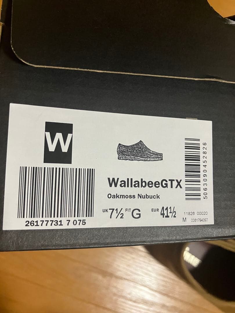 靴 clarks wallabeeGTX 25.5cm UK 7 1/2