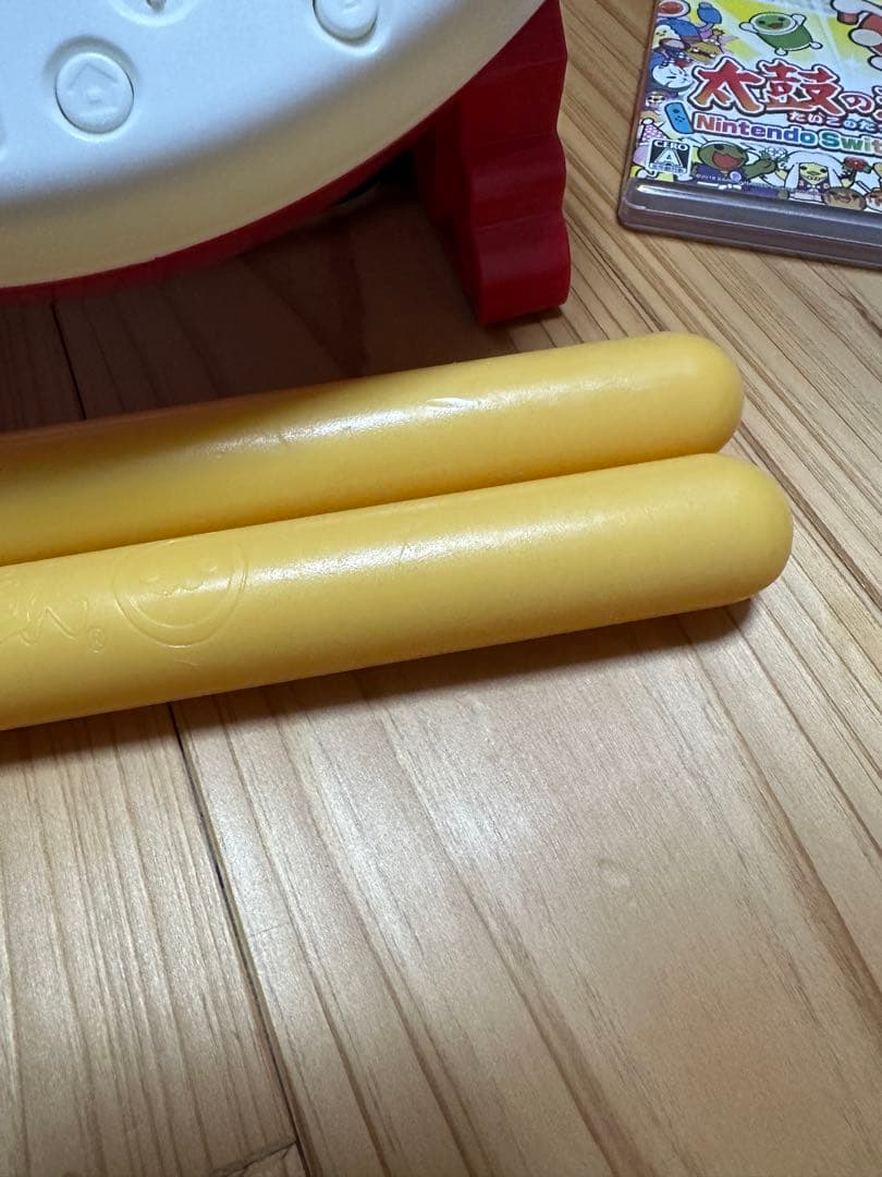 すぐに遊べる！太鼓の達人、太鼓とバチ2セット➕ソフト1個