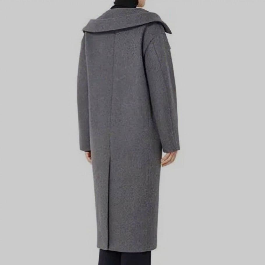 ルシェルブルー　ウールビーバーロングコート　チェスター　ダブルカラー　大きめ