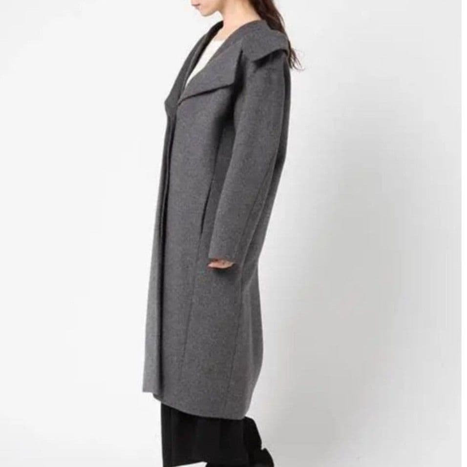 ルシェルブルー　ウールビーバーロングコート　チェスター　ダブルカラー　大きめ