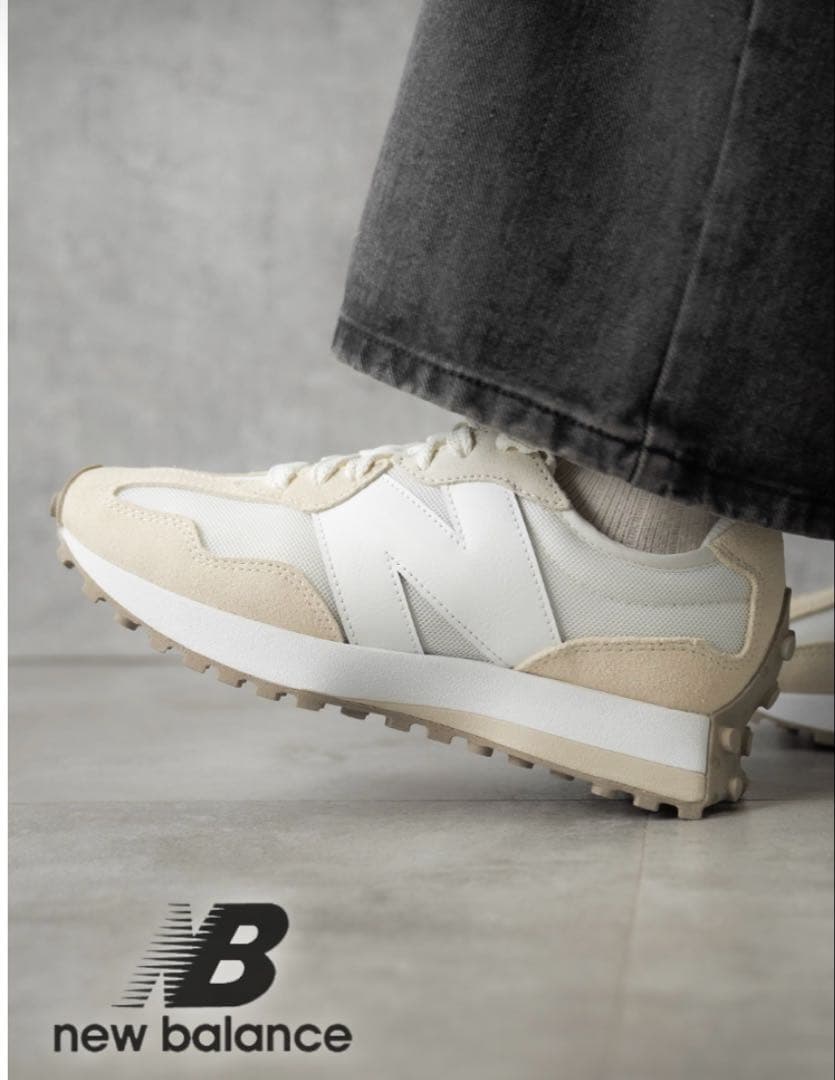 new balance U327 スニーカー ベージュ/ホワイト