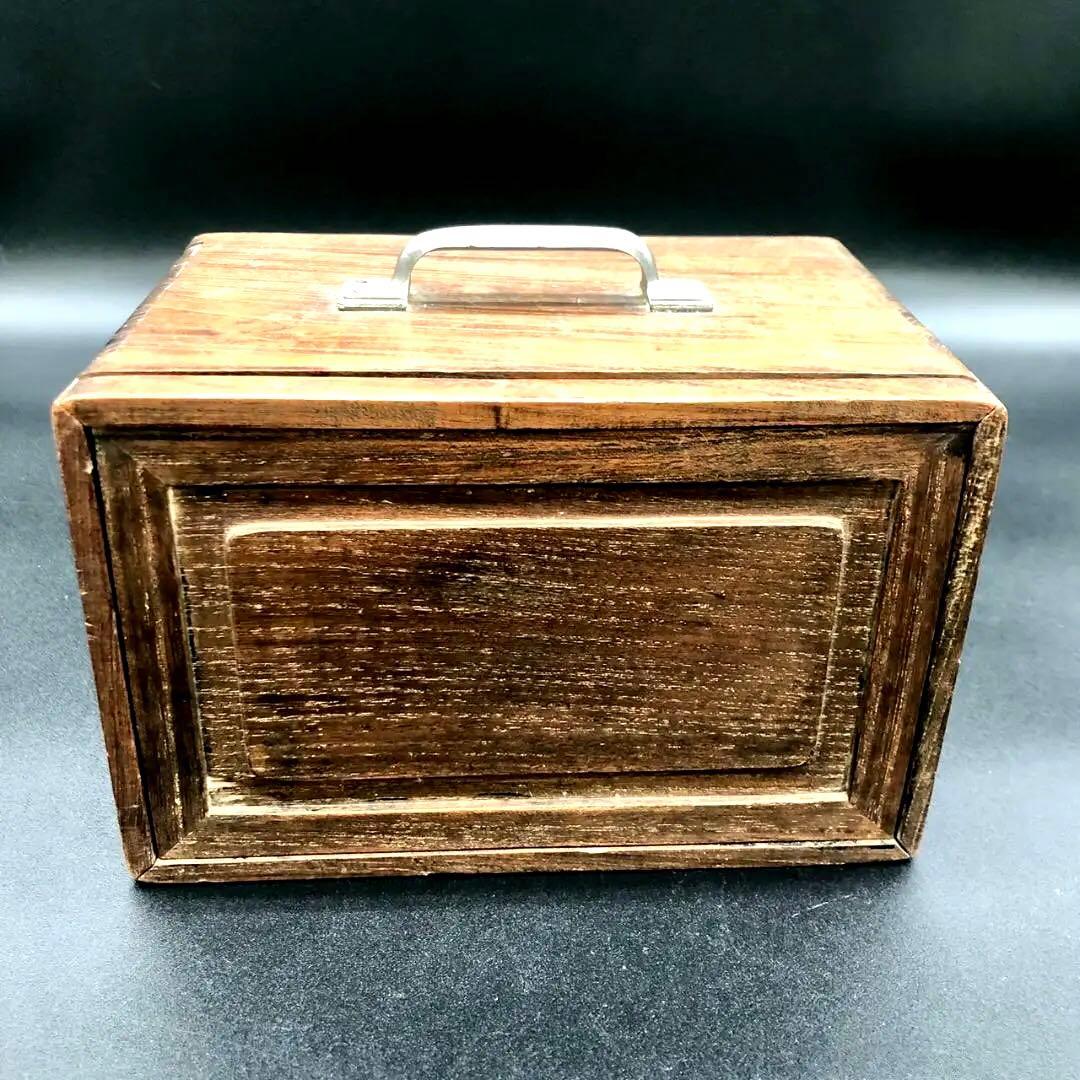 【あー４ RM】象牙調麻雀牌セット　木製収納箱付き