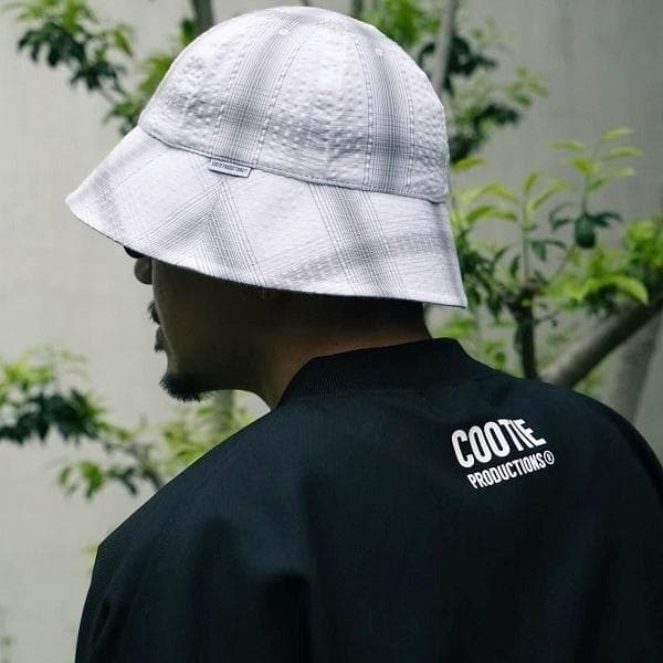 新同 25SS COOTIE オンブレチェック ボールハット グレーL 付属品有