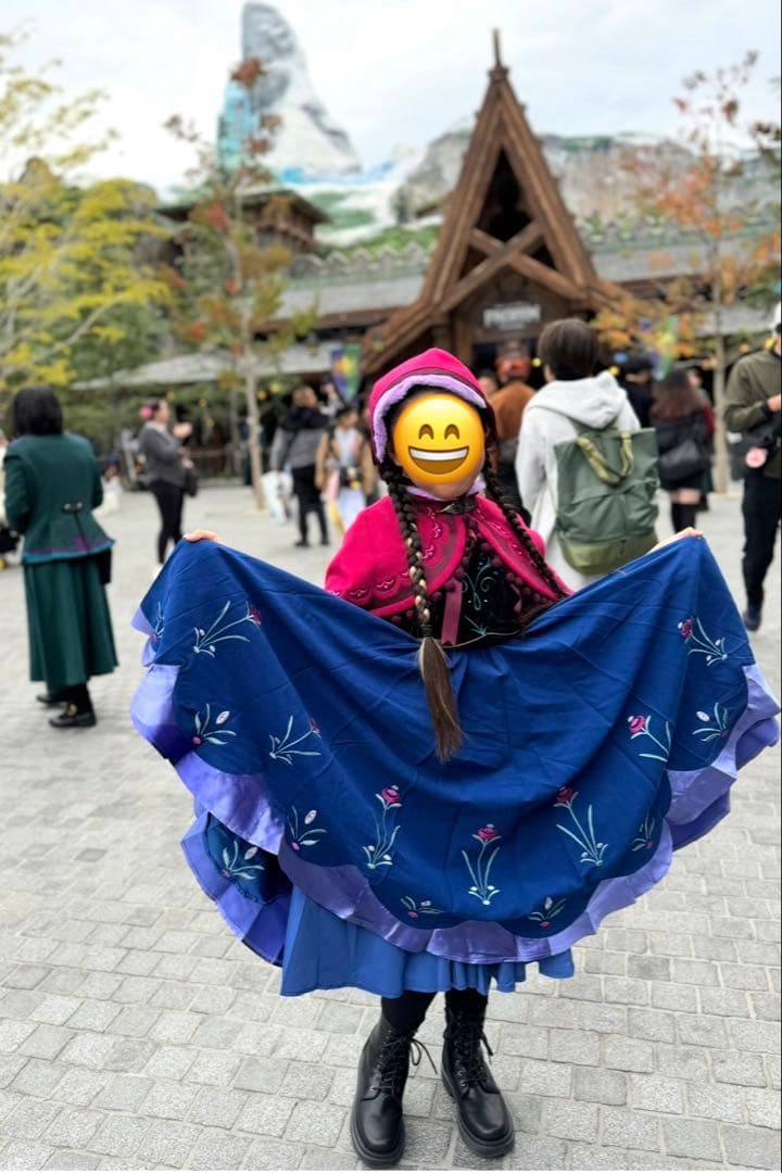 アナ　雪山ドレス キッズ130