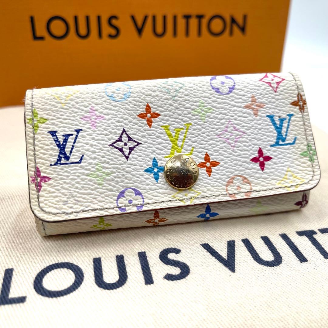 <良品>ルイヴィトン 　モノグラム　マルチカラー　キーケース　　4連 　810