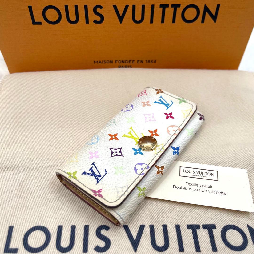 <良品>ルイヴィトン 　モノグラム　マルチカラー　キーケース　　4連 　810