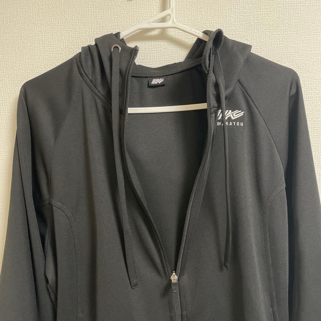 イマカツ　ジップアップフーディ　IK-852 LL ブラック