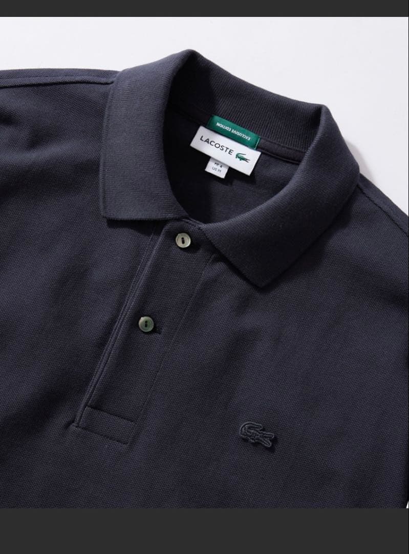 ラコステ　ヘビーピケポロ　ブラック３　新品未使用