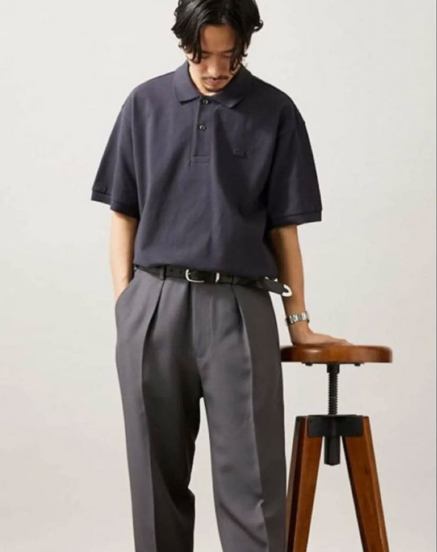 ラコステ　ヘビーピケポロ　ブラック３　新品未使用