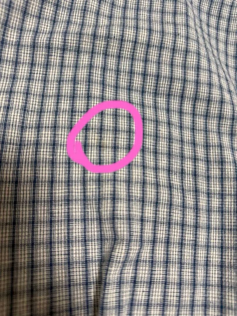 Apolline チェック柄刺繍ワンピース 長袖