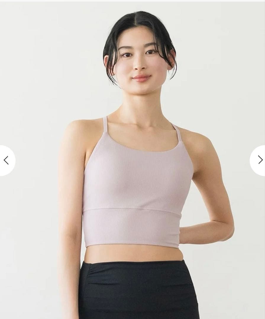 SUKALA バックツイストタンクトップ ブラトップ2枚セットLサイズ ホワイト