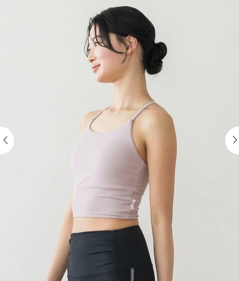 SUKALA バックツイストタンクトップ ブラトップ2枚セットLサイズ ホワイト