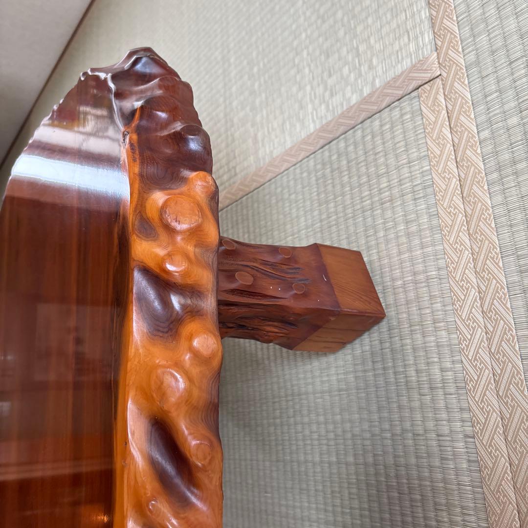 激震価格　最高級　天然無垢一枚板　ローテーブル　座卓　横長　貴重な逸品