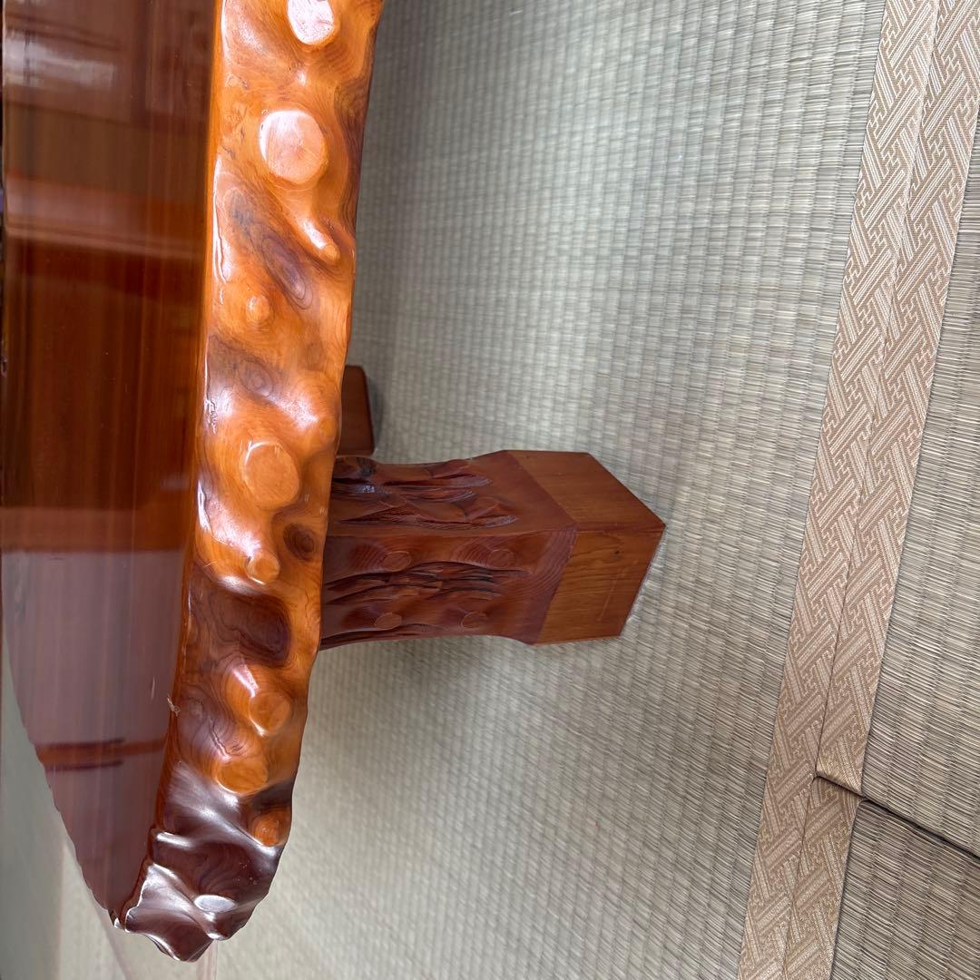 激震価格　最高級　天然無垢一枚板　ローテーブル　座卓　横長　貴重な逸品