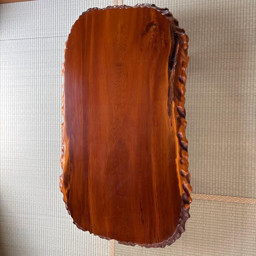 激震価格　最高級　天然無垢一枚板　ローテーブル　座卓　横長　貴重な逸品