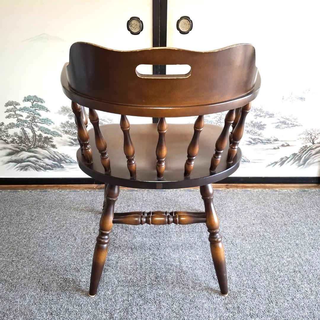 ⑥★飛騨産業★キツツキマーク★ウィンザーチェア★ダイニングチェア★