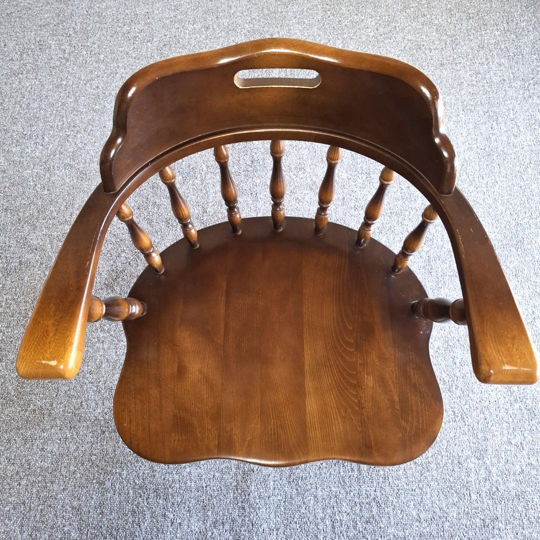 ⑥★飛騨産業★キツツキマーク★ウィンザーチェア★ダイニングチェア★