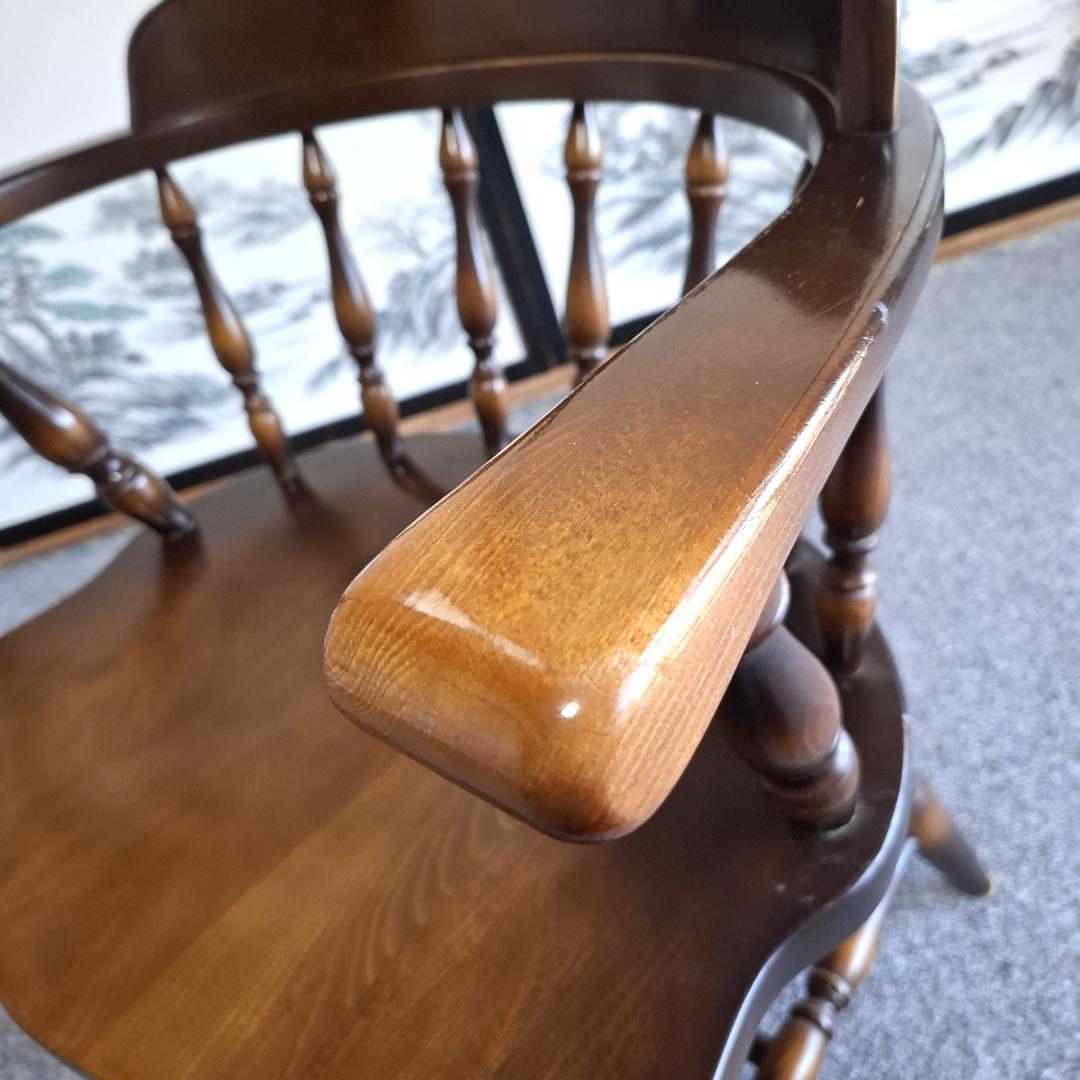 ⑥★飛騨産業★キツツキマーク★ウィンザーチェア★ダイニングチェア★