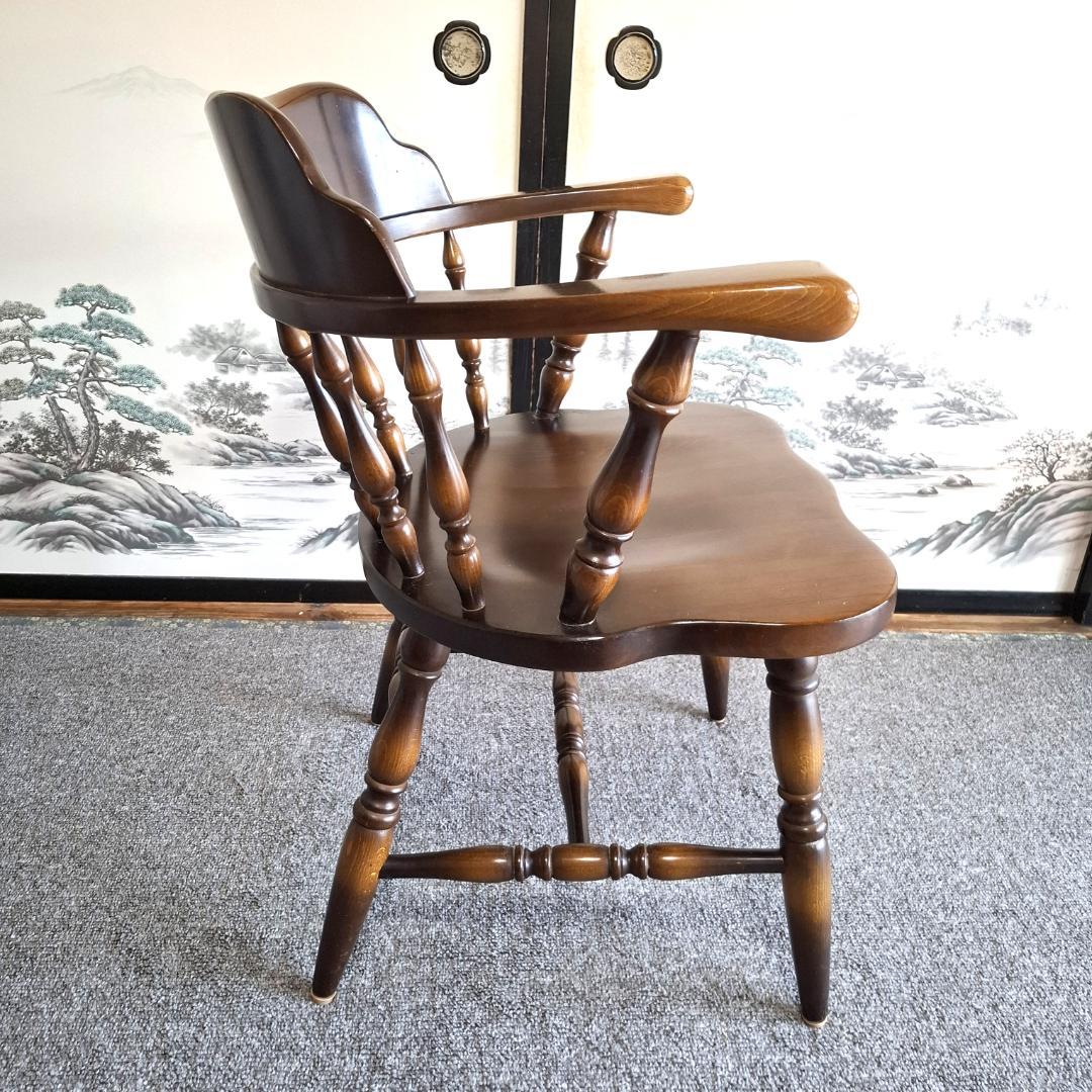 ⑥★飛騨産業★キツツキマーク★ウィンザーチェア★ダイニングチェア★