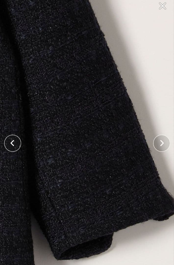 SHIPS any ネイビーブルー ロングコート（ワンピースジャケット）