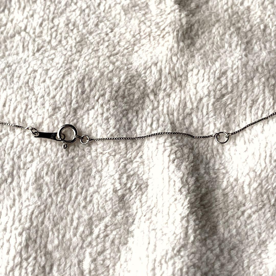 K18WG ダイヤ オープンハートネックレス 0.06ctペンダント