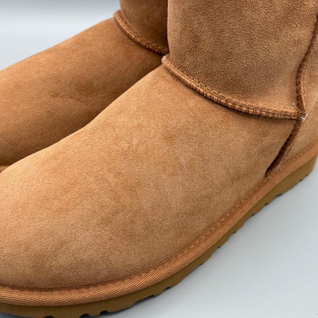 【新品訳あり】UGGクラシックミニⅡ ムートンブーツチェスナット25cm/UG2
