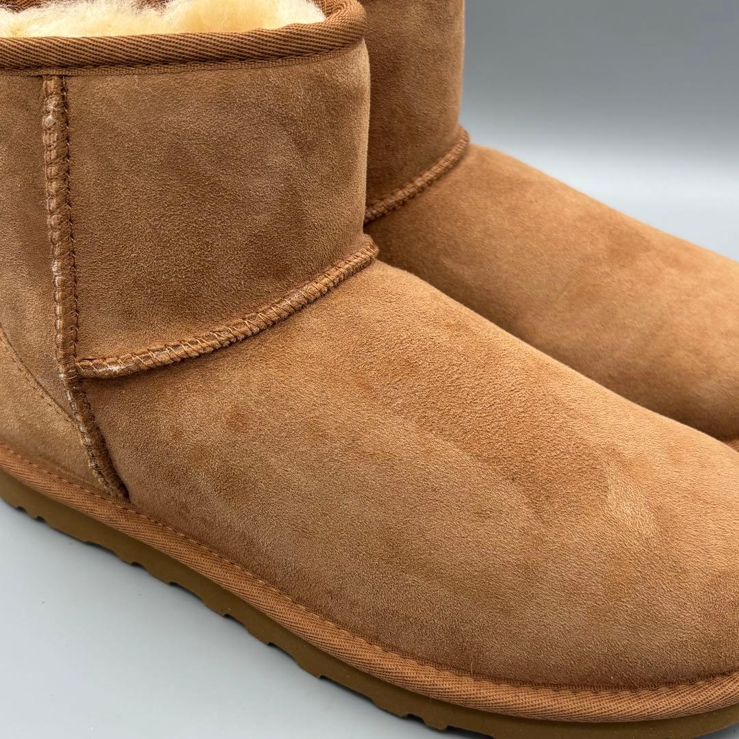 【新品訳あり】UGGクラシックミニⅡ ムートンブーツチェスナット25cm/UG2